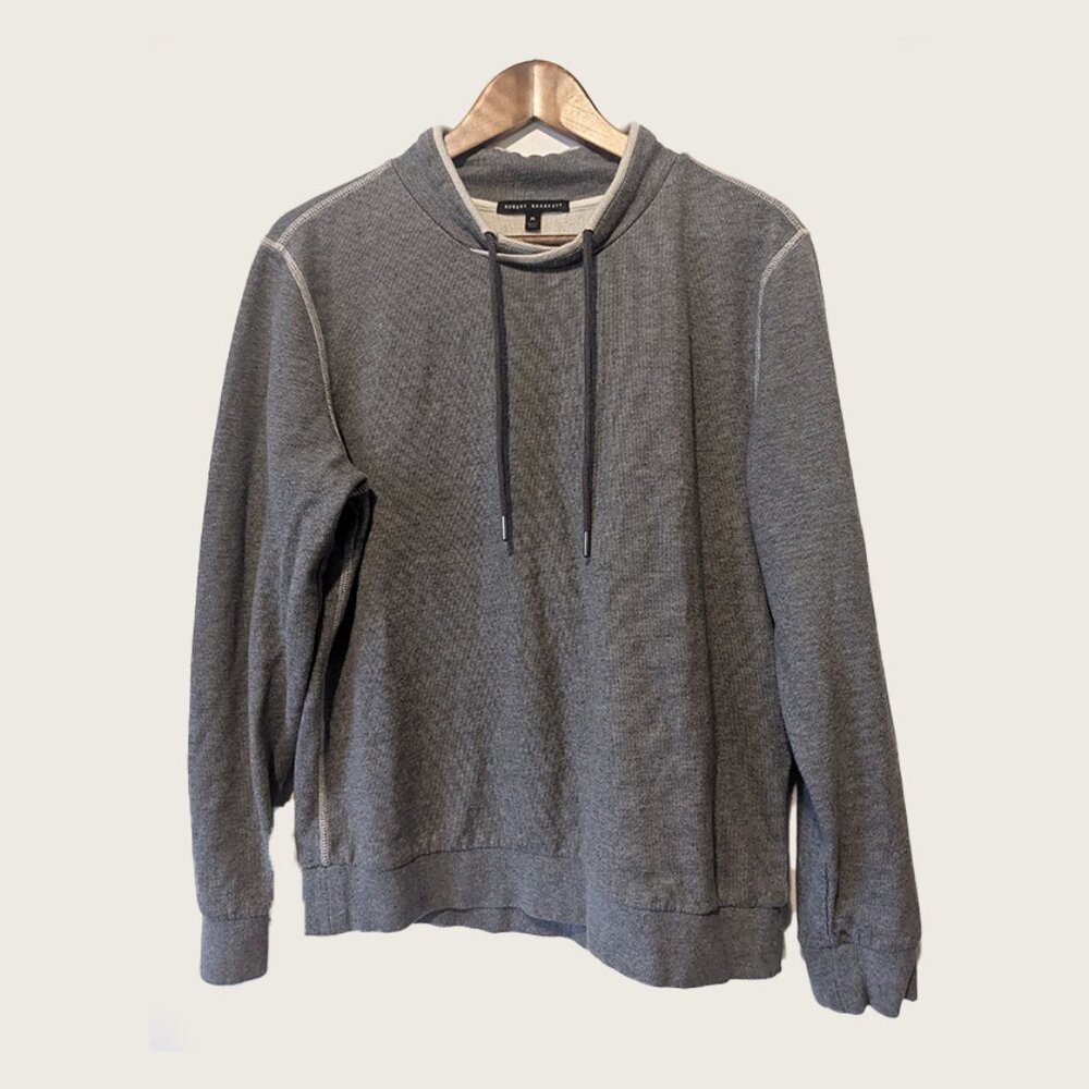 ROBERT BARAKETT - Grey grandiew mock neck sweater - Sz M